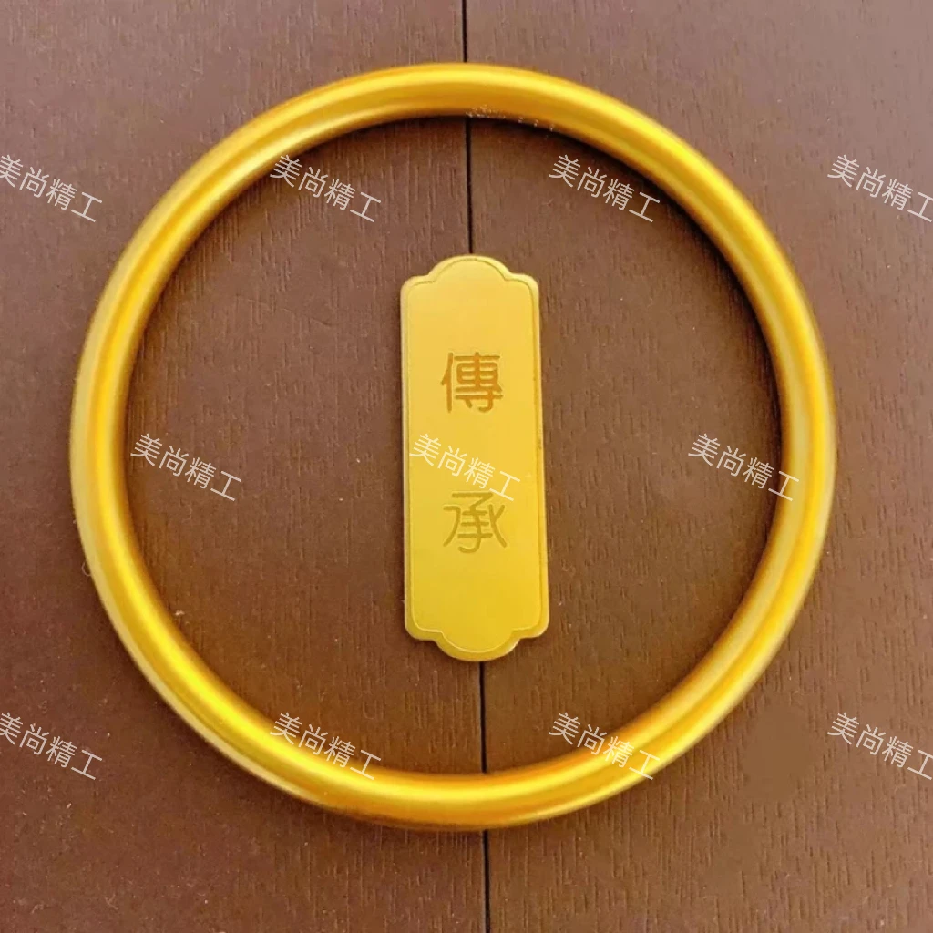 铜合金手镯 【莲花5N哑光素圈】时尚百搭经典古法光感传承女款简约