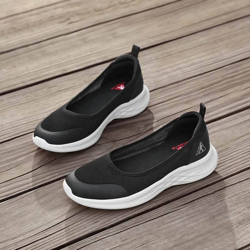 足力健2024夏季631新款一脚蹬浅口百搭舒适妈妈鞋散步休闲鞋