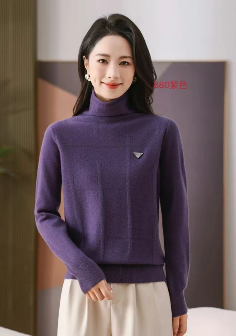 【浪漫自由】880自由领慵懒针织打底衫时尚百搭羊毛衫