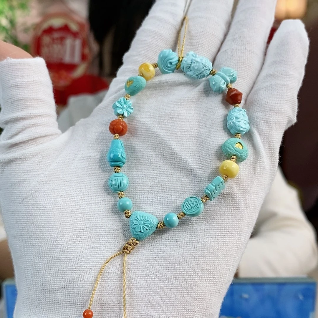 绿松石珠宝奇石未镶嵌