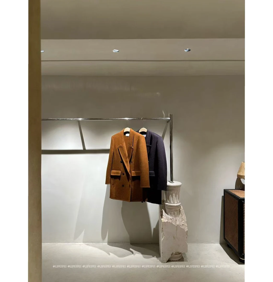 Mao店-典藏 全羊双排扣中长款西装双面呢C4350（只能干洗）