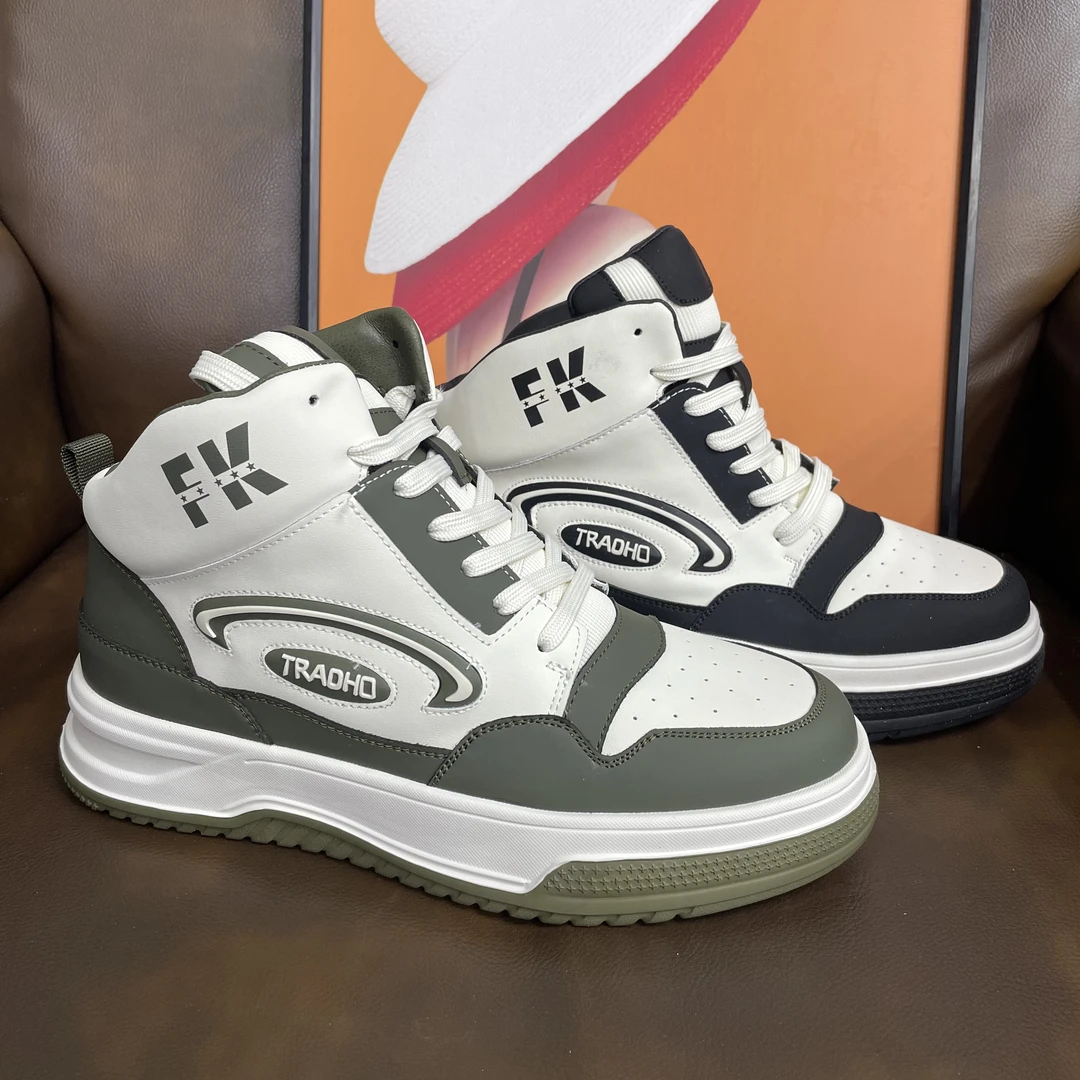 【6003-6棉鞋】2024男鞋新款百搭时尚运动薄款男士潮鞋板鞋休闲