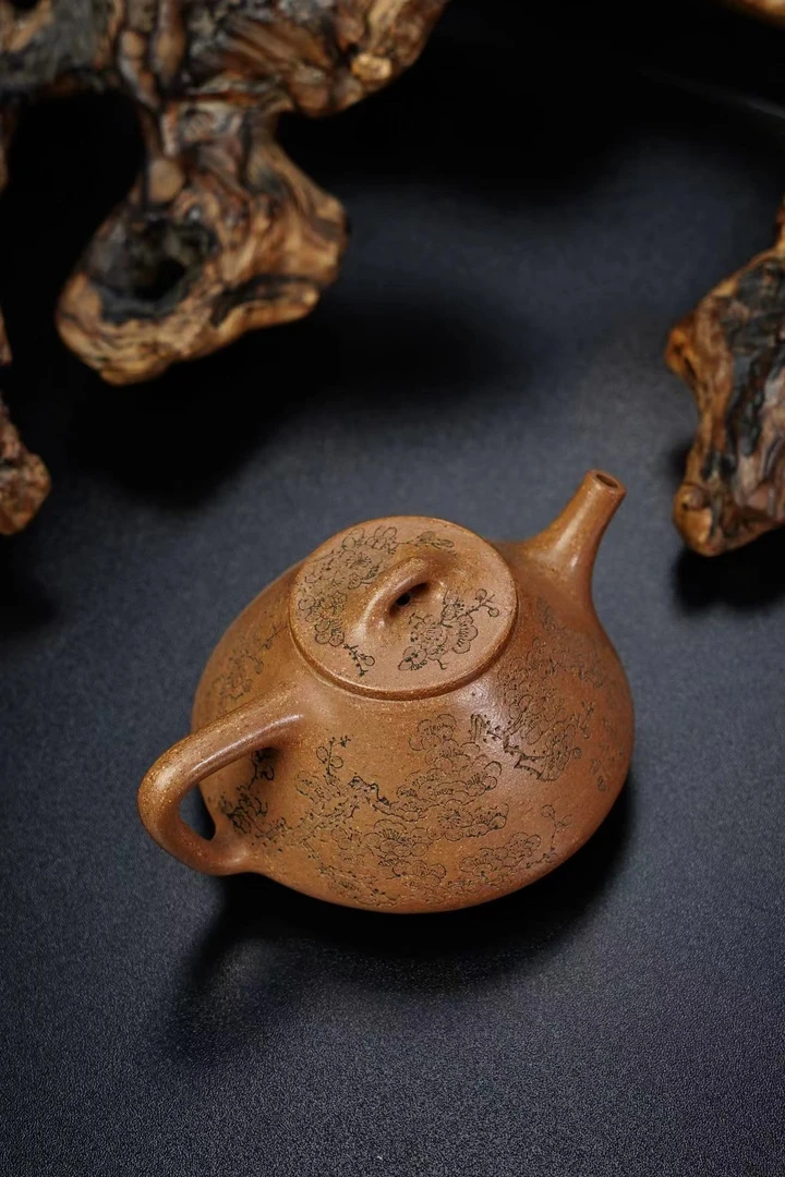 黄龙山原矿黄金段泥子冶石瓢壶徐娟老师亲工全手工250至350cc