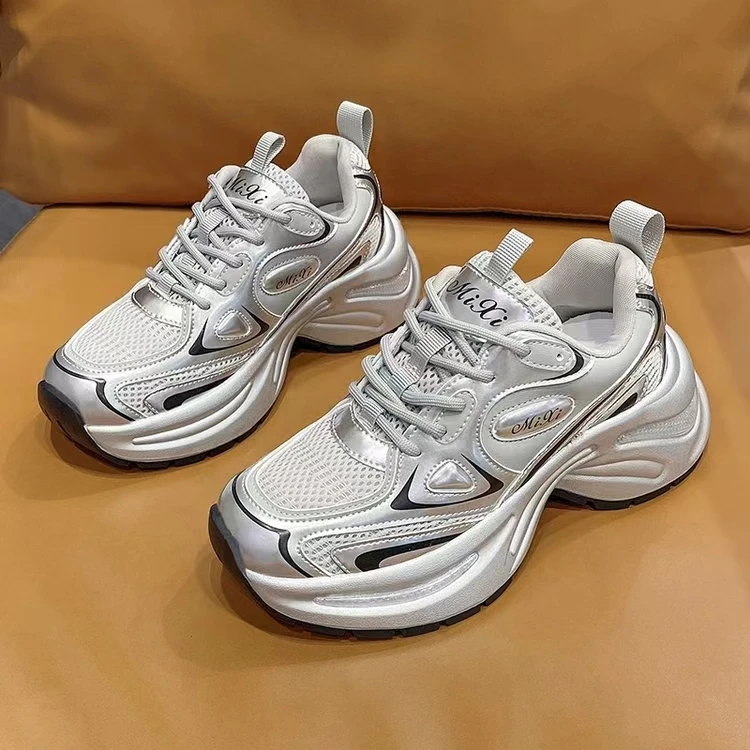 婕婕女鞋潮新款老爹鞋时尚厚底百搭休闲女鞋显瘦轻便运动鞋49