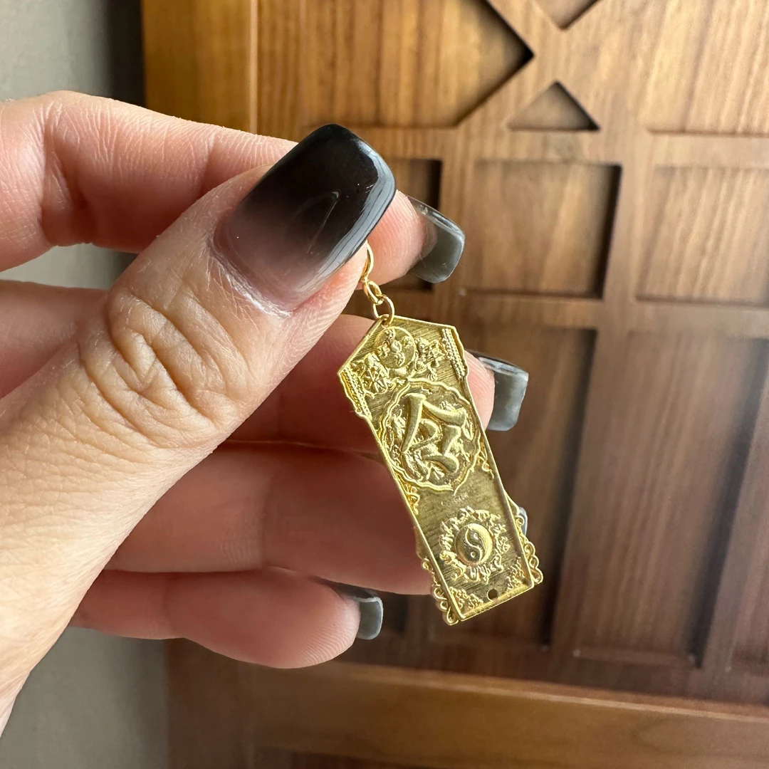 [琪钰]将军令 18K金吊坠（13.5x30mm左右）-L24093031