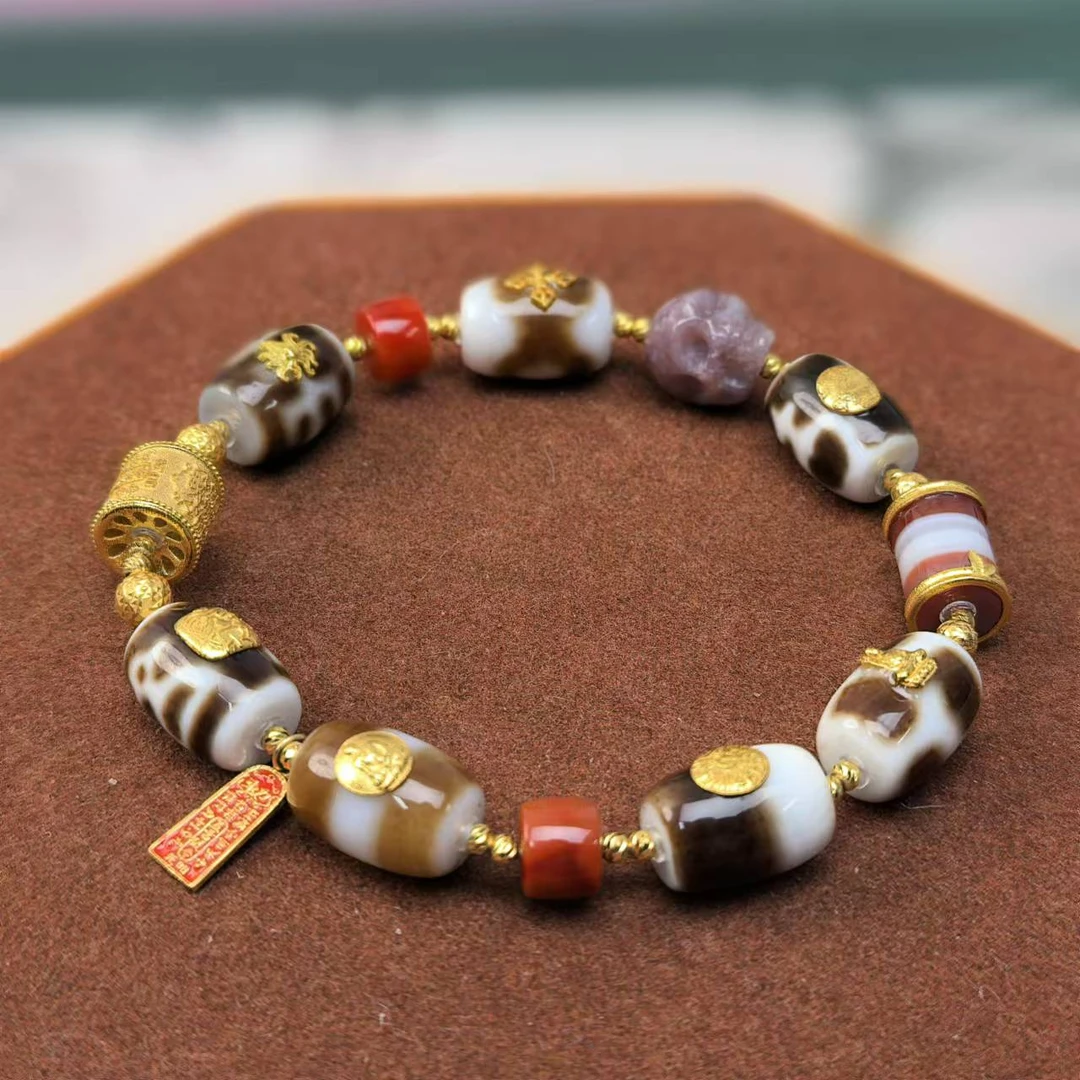 [琪钰]随云 18K金天珠手串-L240112110