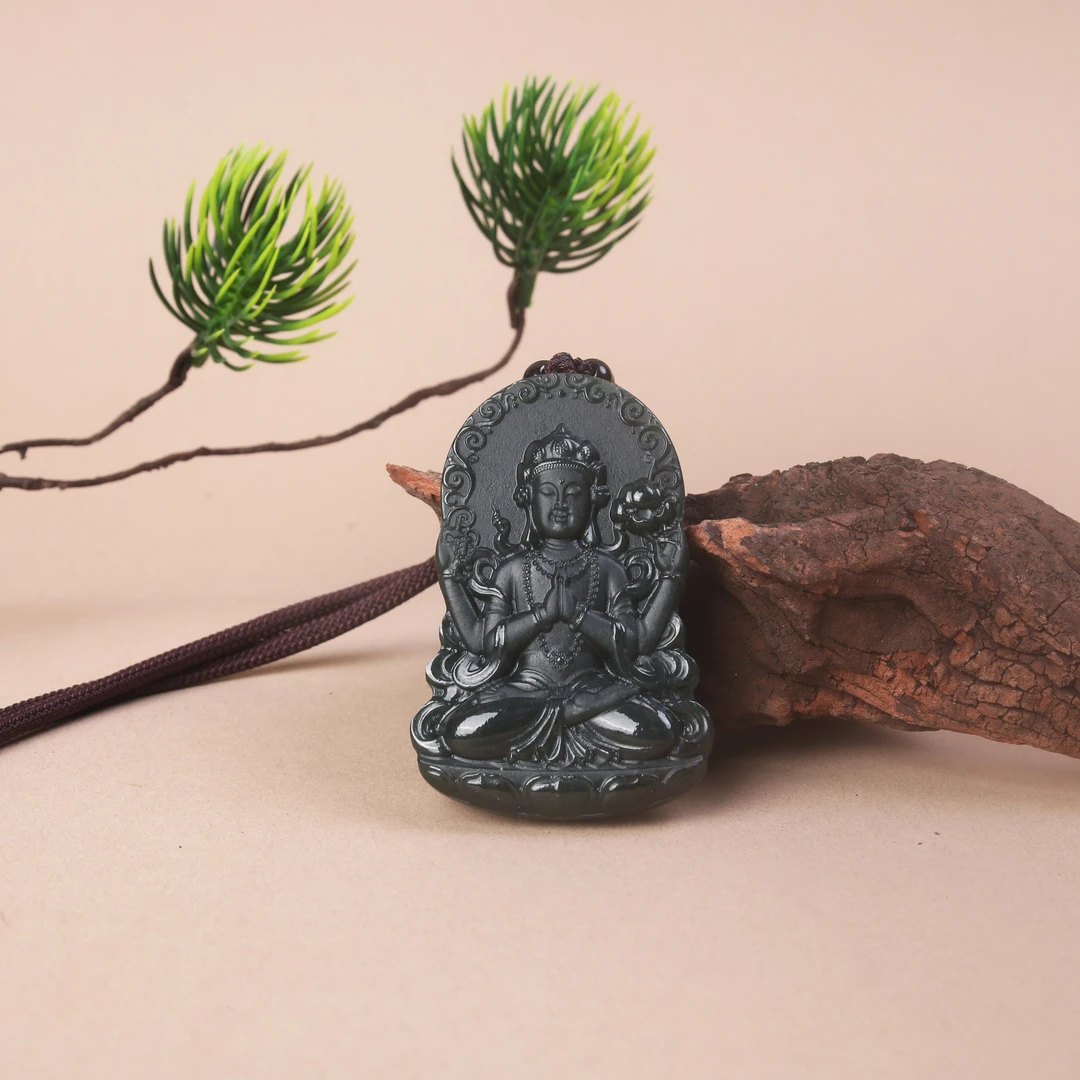 非金属仿水晶吊坠 菩斋阁  观音吊坠。 【0234】