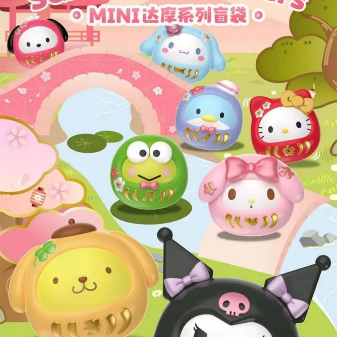 【拆盒】三丽鸥达摩系列盲袋萌粒手办摆件