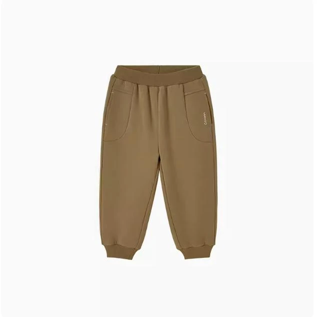 3折英氏儿童裤子秋季束脚裤男童长裤百搭双层针织裤YRKCJ3Q570A