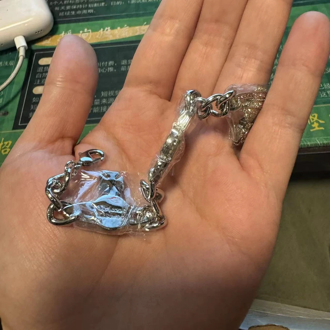 合金手链 【小西三飞船粉眼手链】 手工吊坠时尚百搭黑色黑色编织