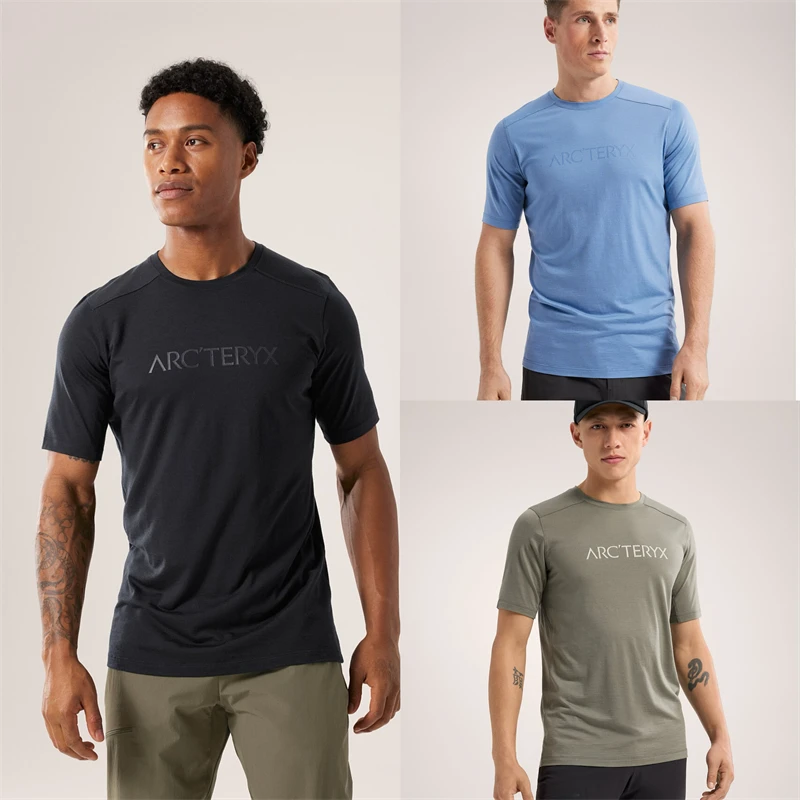 ARC'TERYX/始祖鸟IONIA ARC'WORD LOGO 美利奴羊毛短袖衫T恤半袖