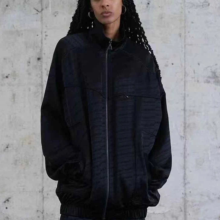 AKTK醋酸LOGO复古运动休闲外套AKTK042H161