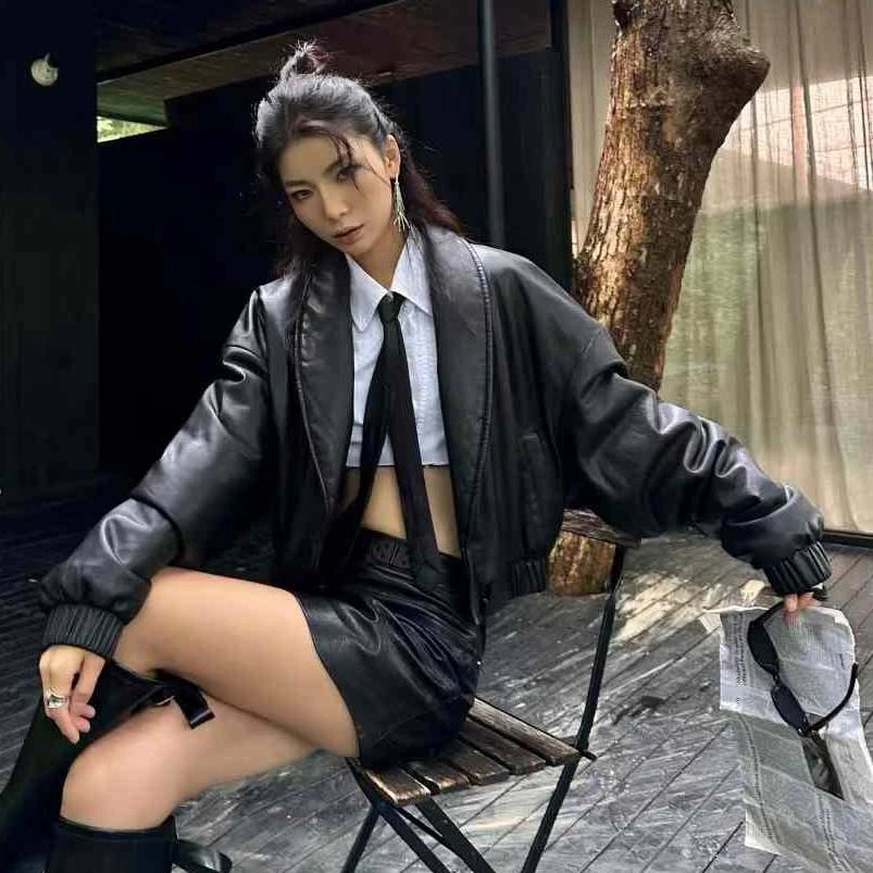 AKTK青果领锁拍短棉衣AKTK042H035