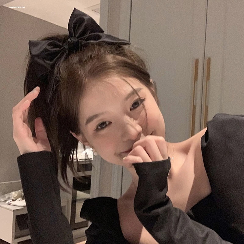 小众新款少女燕尾蝴蝶结发圈气质显白发饰耐用精致百搭扎头发皮筋