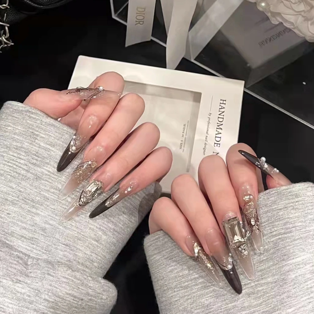 【暗秋】纯手工穿戴甲气质显白温柔