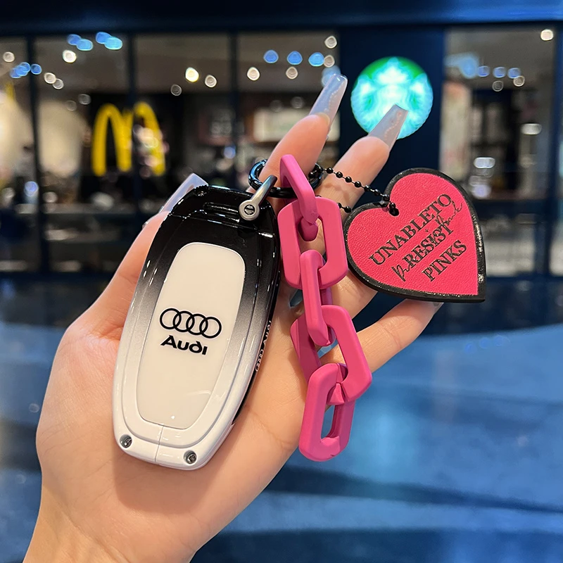 适用适用奥迪钥匙套老款A4L/Q5/A6L时尚女壳A5/A3/Q3/Q7/Q8高档女
