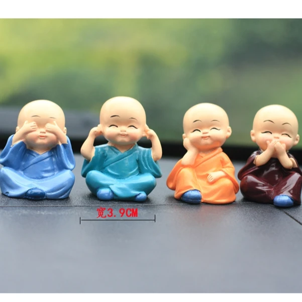 四不小沙弥 4个装 桌面书房摆件