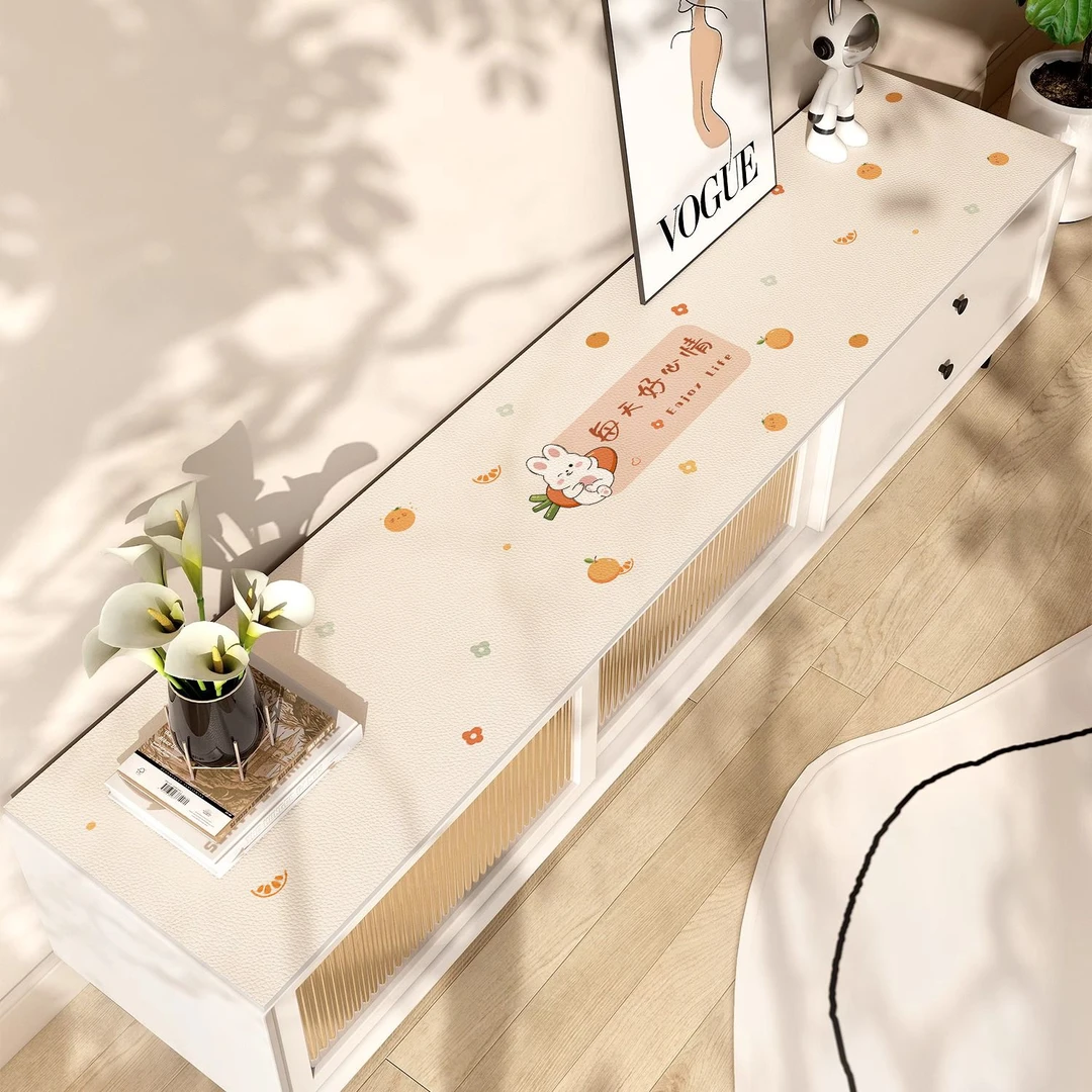 餐边柜桌垫轻奢高级感防水桌布玄关鞋柜防脏垫子电视柜台面保护垫