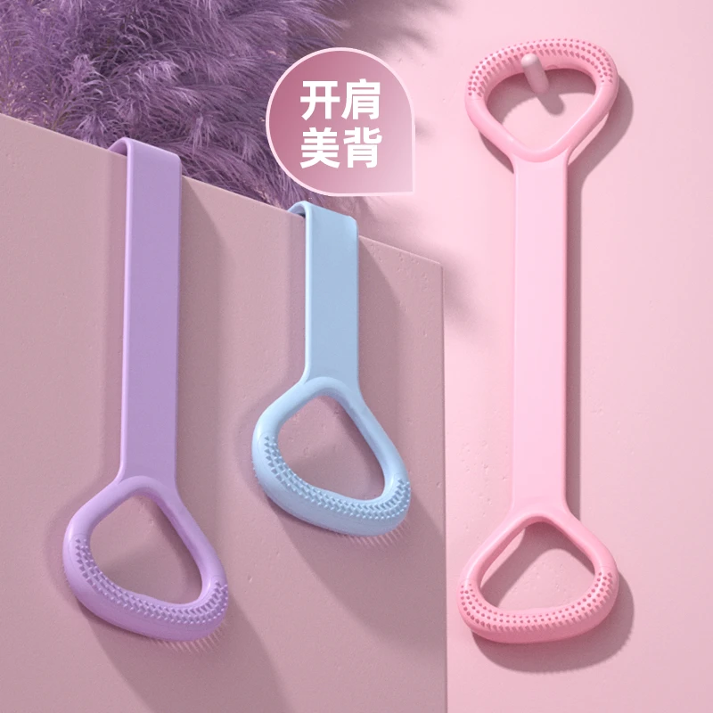 8字拉力器健身好物高阻力练背软硅胶弹力带肩部训练手臂优质紫色