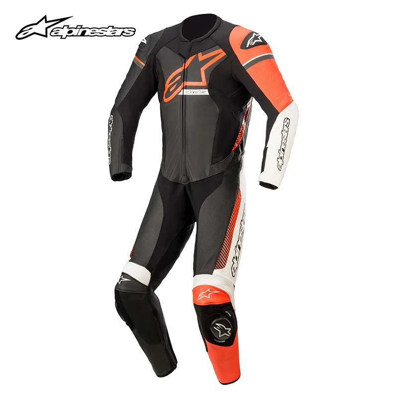 a星alpinestars连体专业赛道机车骑行服水牛皮赛车服GP FORCE V2