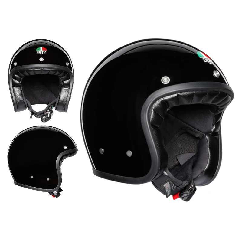 AGV/爱吉威 X70头盔摩托车复古头盔机车骑行半盔半覆式头盔四季