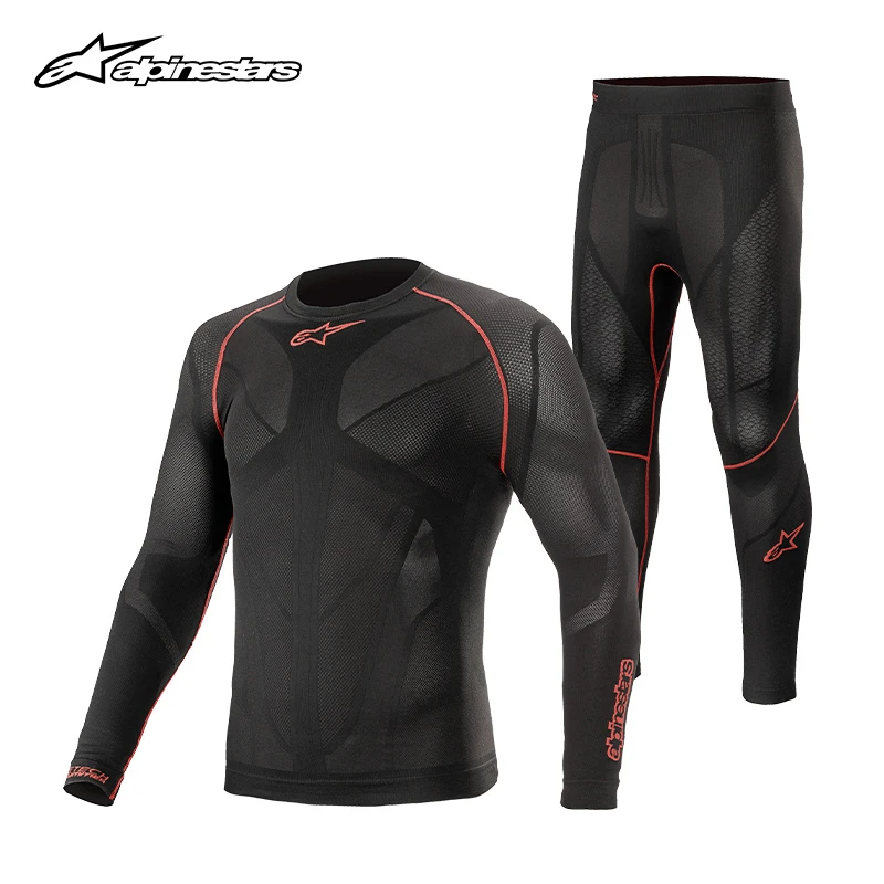 A星alpinestars夏季骑行汗衣汗裤套装RIDE TECH V2吸汗透气滑衣