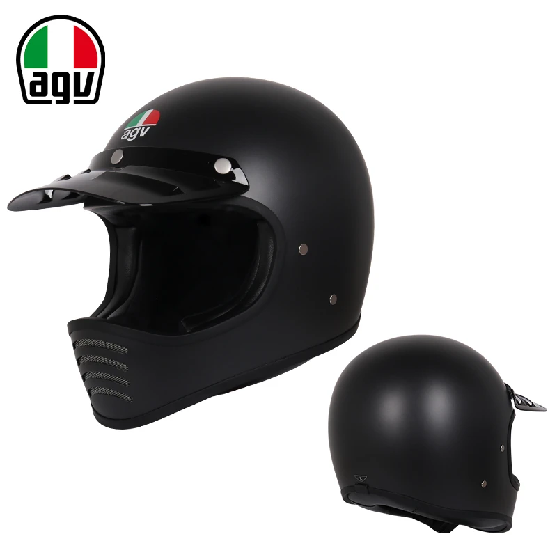 AGV X101摩托车头盔复古拉力盔越野盔四季全盔攀爬者安全帽全盔