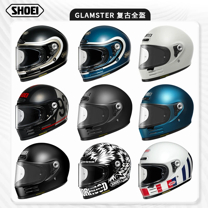 SHOEI GLAMSTER复古头盔攀爬凯旋拿铁摩托车CAFE街道RACER巡航