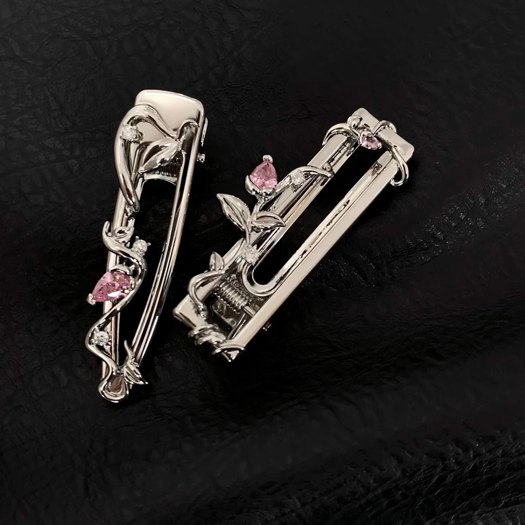 boonee alus秘密花园系列涟漪蔷薇鸭嘴发夹女个性发饰