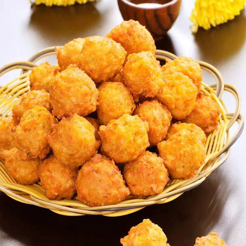 正宗油炸猪肉丸子精选新鲜后腿肉纯手工制作无添加冷冻半成品食材