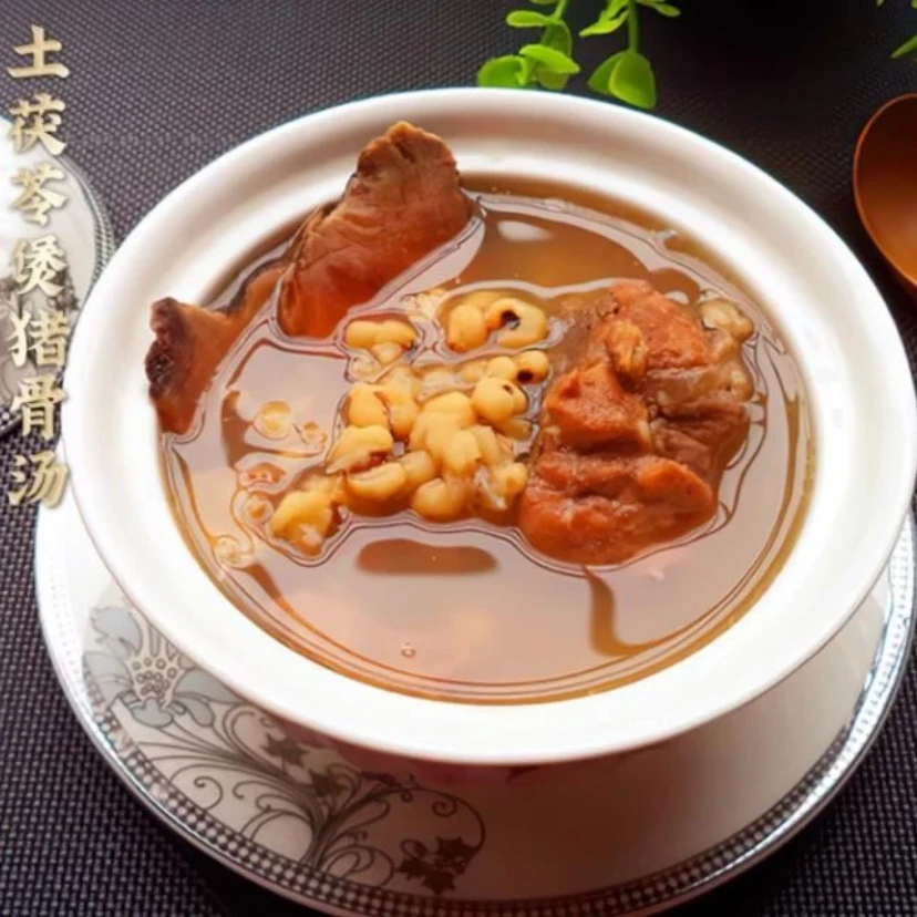 （彬哥推荐） 土茯苓干货泡水煮粥煲汤搭配薏米枸杞炖鸡汤