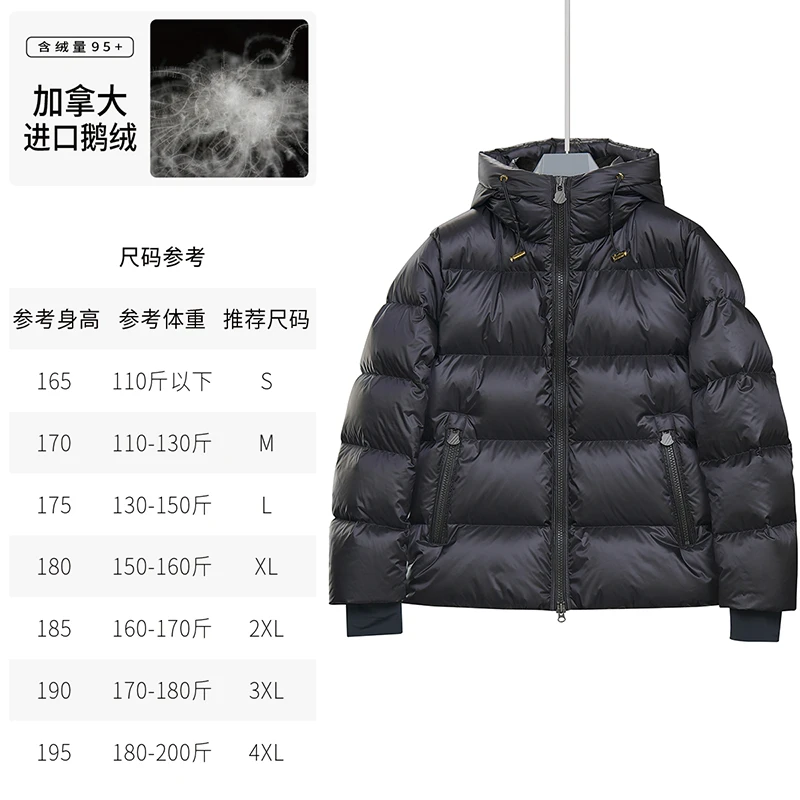 【进口加拿大95白鹅绒】黑金新品上新男女同款休闲轻奢羽绒服068
