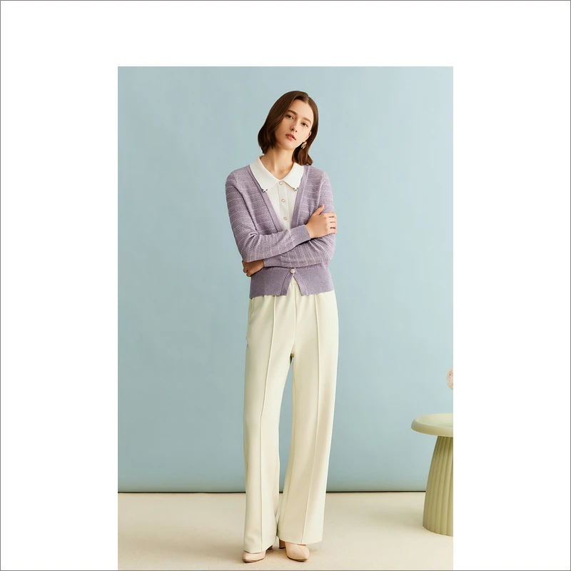 YINER音儿新款气质时尚休闲宽松通勤毛织衫8C63506156