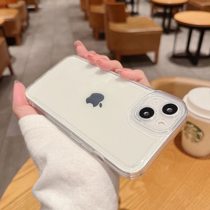 透明防摔全包iPhone15Promax手机壳苹果14透明13简约12纯色11软壳