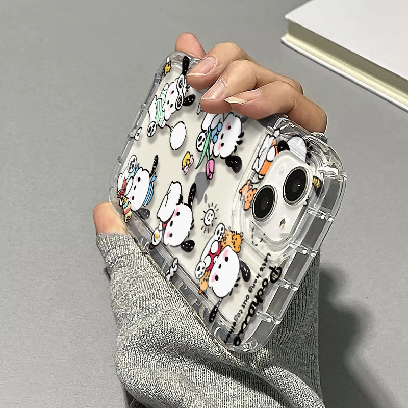 可爱帕恰狗iPhone11/12pro苹果13手机壳XR透明8plus软14女xsmax/x