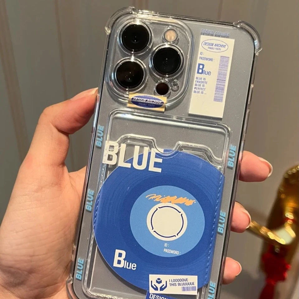 卡套苹果15手机壳11小众ins网红款唱片iphone13手机壳12全包Xs/14