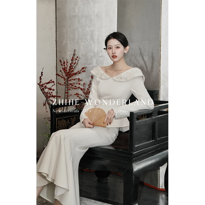 至禾Wonderland【琼芳】上衣YH0231857鱼尾裙YH0231858