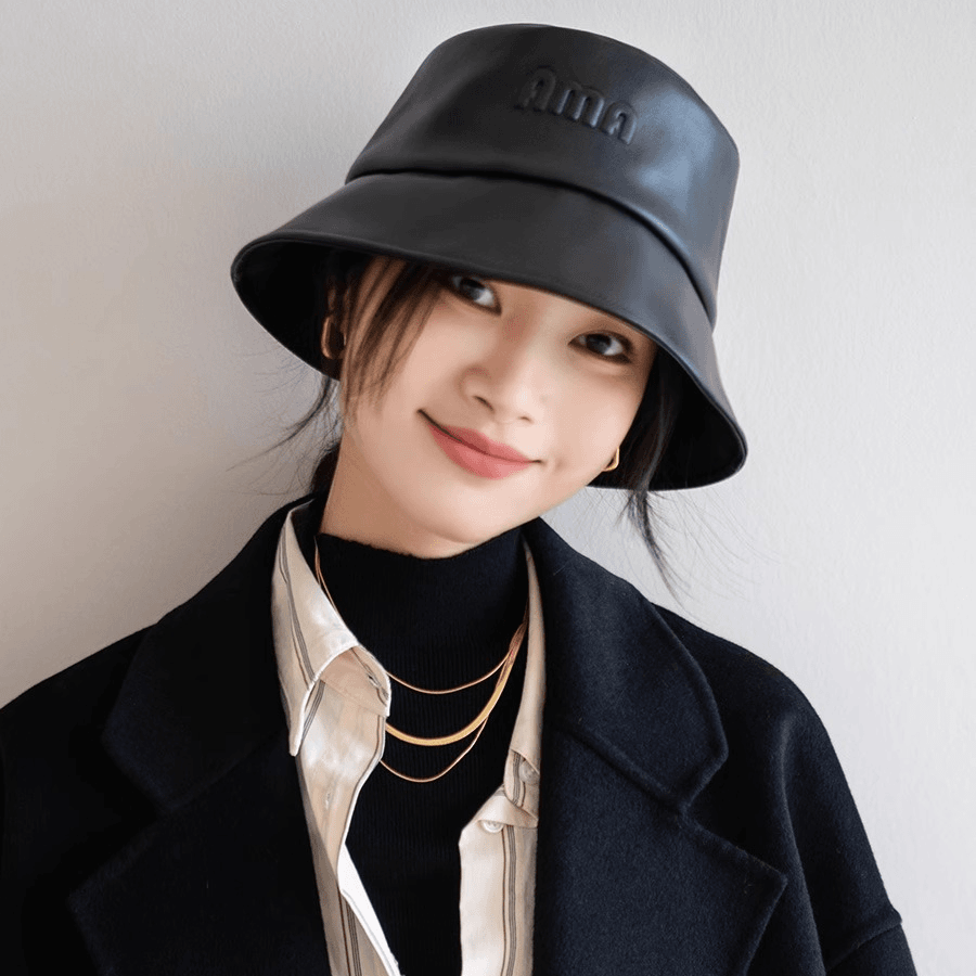 inxx oioi INXXOIOI秋冬贝雷帽子女时尚休闲百搭黑色盆帽日系经典韩渔夫帽