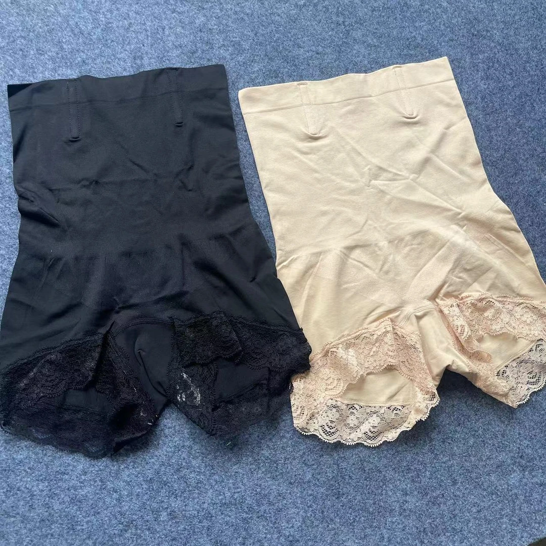 FYJ3009透气收腹鱼骨蕾丝柠檬蝶飞裤女士内裤收腹裤