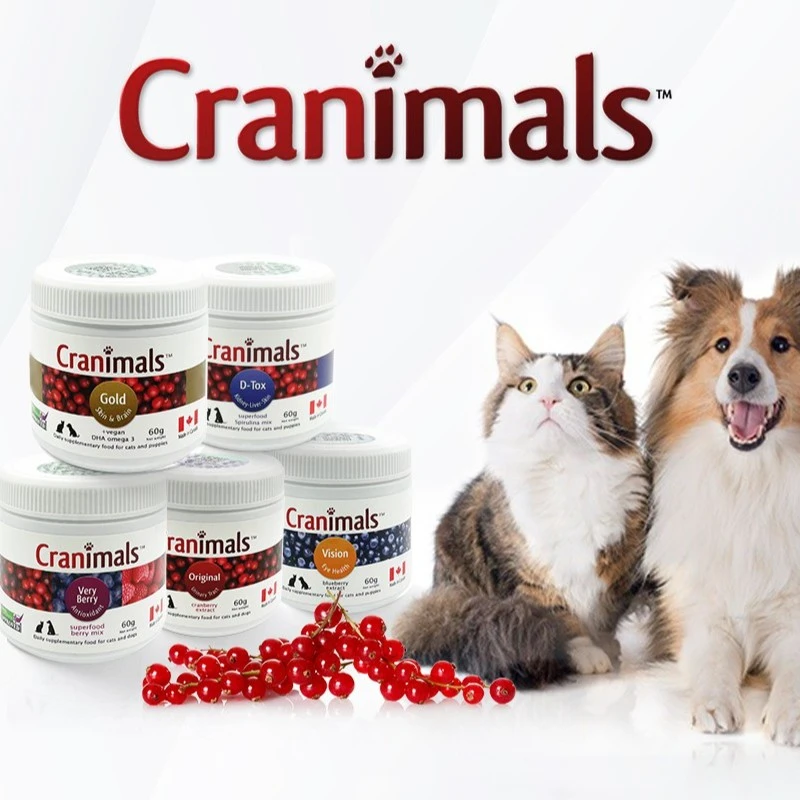 Cranimals克雷蒙 犬猫通用蔓越莓粉60g 营养均衡 补充微量元素
