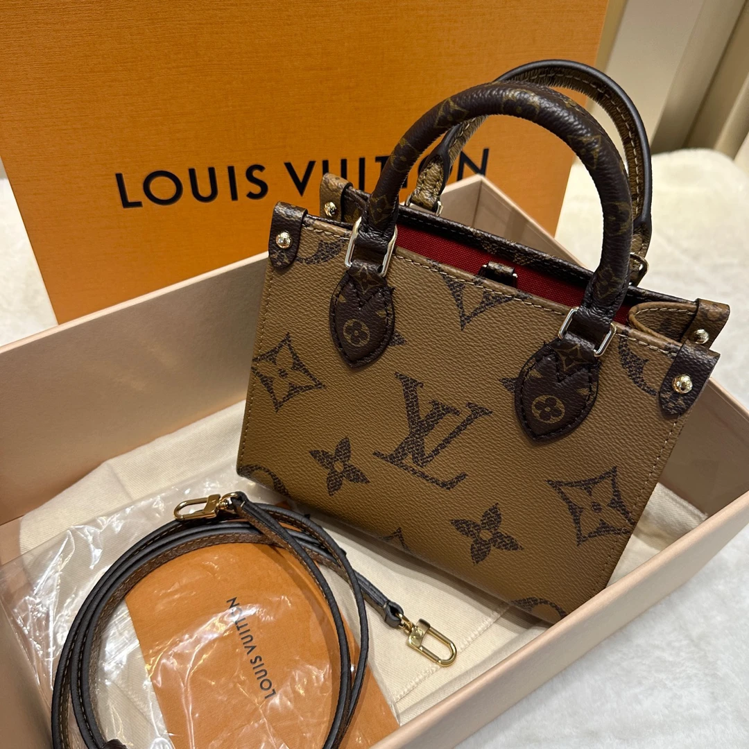 全新未使用 LV 悦奢甄选/大全套/onthego BB/单肩包/斜挎包/芯片