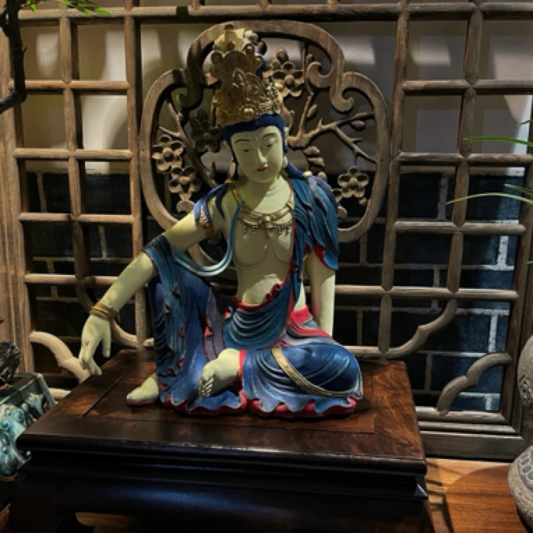 白云石矿物彩做旧(25/15/30)茶空间摆件家居禅意摆件博古架摆件