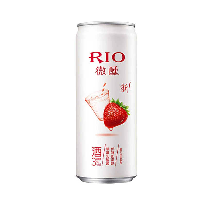 锐澳3度草莓乳酸菌伏特加味鸡尾酒330ml