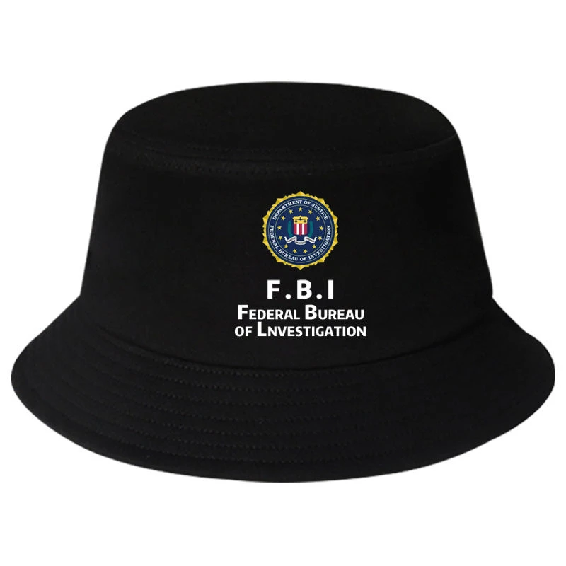 FBI美国联邦调查局情报特工电影同款渔夫帽军迷风潮流遮阳盆帽子