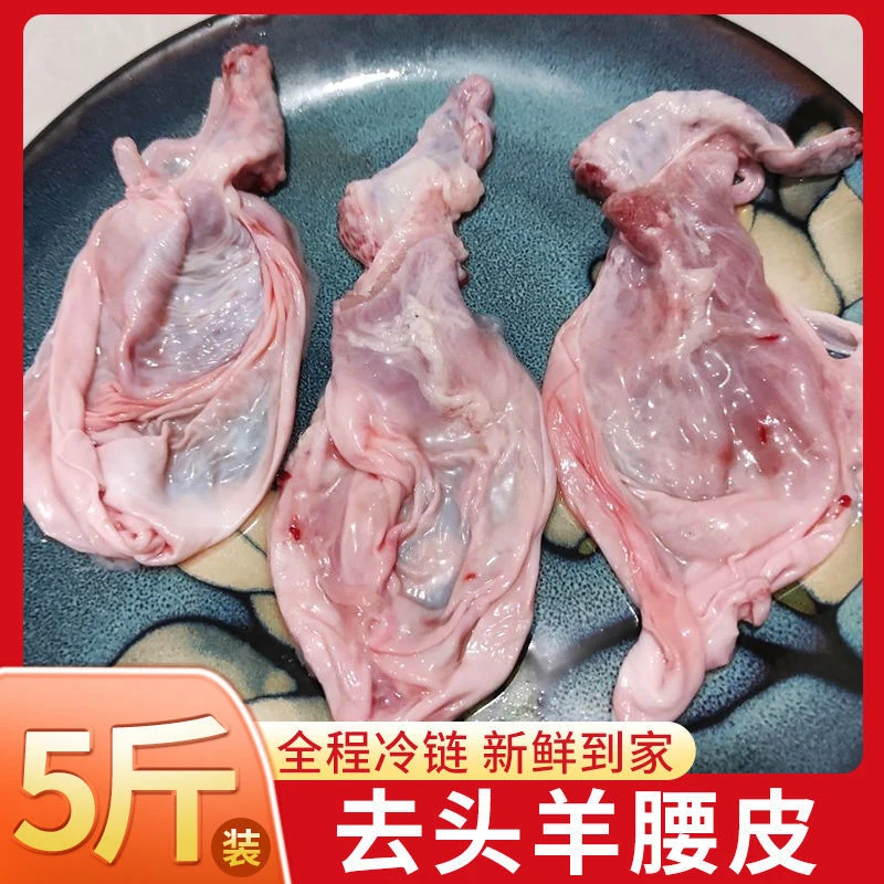 羔羊羊蛋皮5斤装羊宝皮蓝仙子烧烤红烧涮锅商用羊卵皮懒弦子内皮