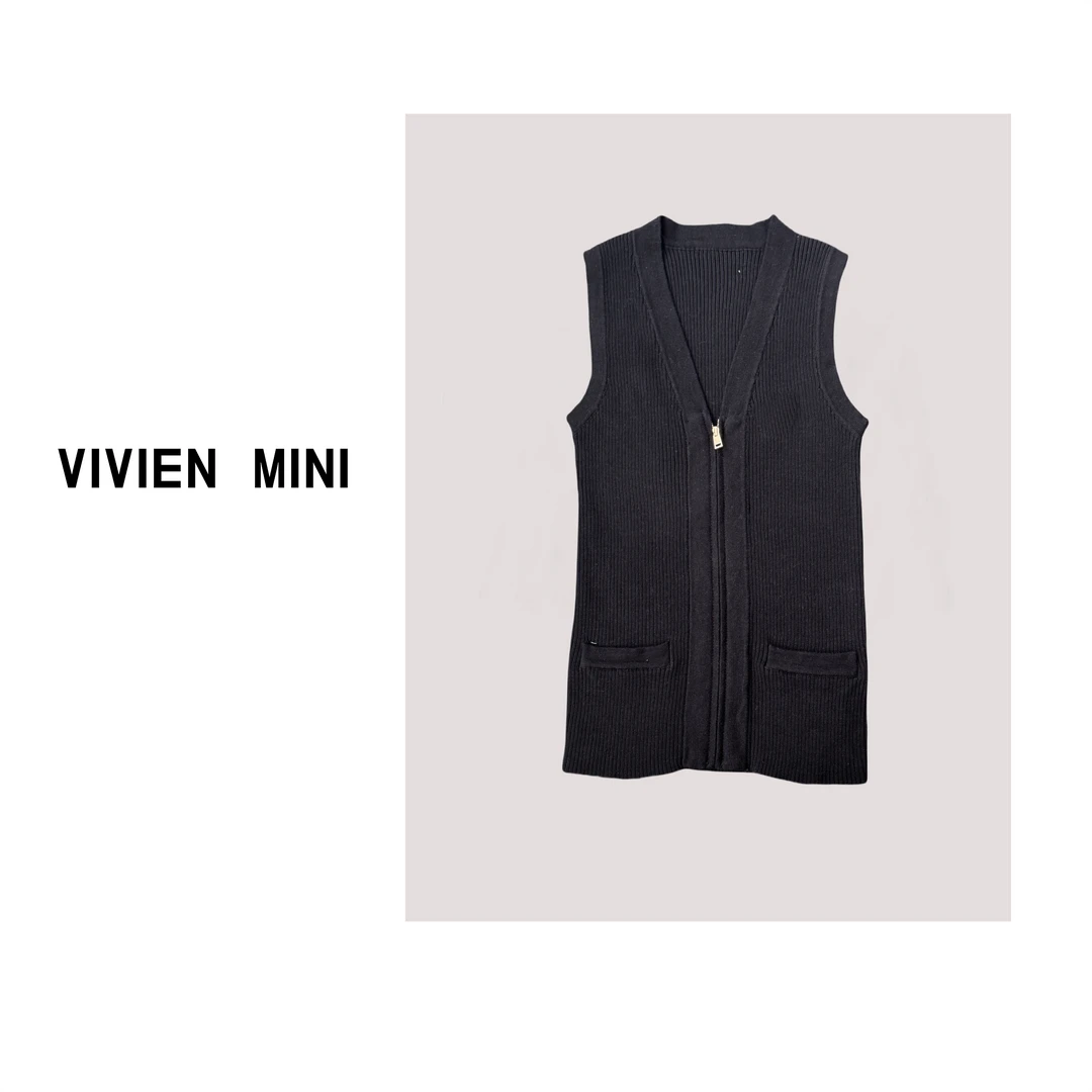VIVIEN MINI【原创】新款纯色无袖T恤气质时尚百搭设计师宽松