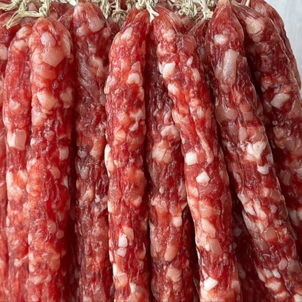 跑山土猪腊肉麻辣味香肠