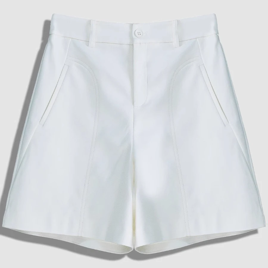 大码高腰显瘦个性优雅休闲短裤女2025夏季新款微胖mm宽松时尚百搭