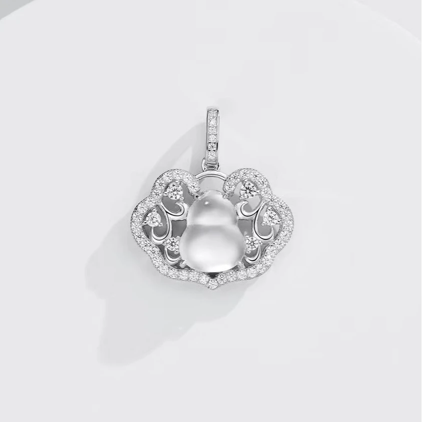 FUNNXI【梦华录】石英质玉 白色时尚经典百搭小众高奢气质葫芦吊坠