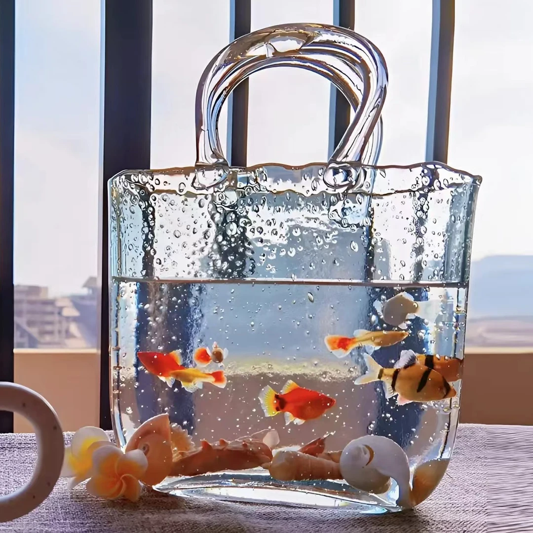 轻奢简约创意透明玻璃花瓶